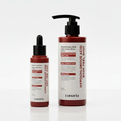 Lunaria Hypoklorsyre Rispeelingshot Duo for Ansikt og Kropp