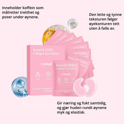 Lunaria InstaLøft PDRN & Kollagen Øyepatcher