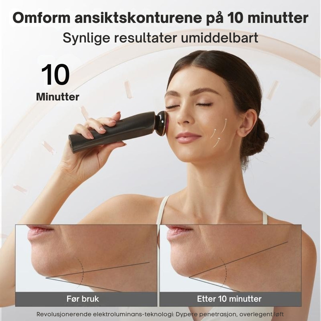 Mikrostrøm Ansiktsapparat + Deep Vita C Kapselkrem