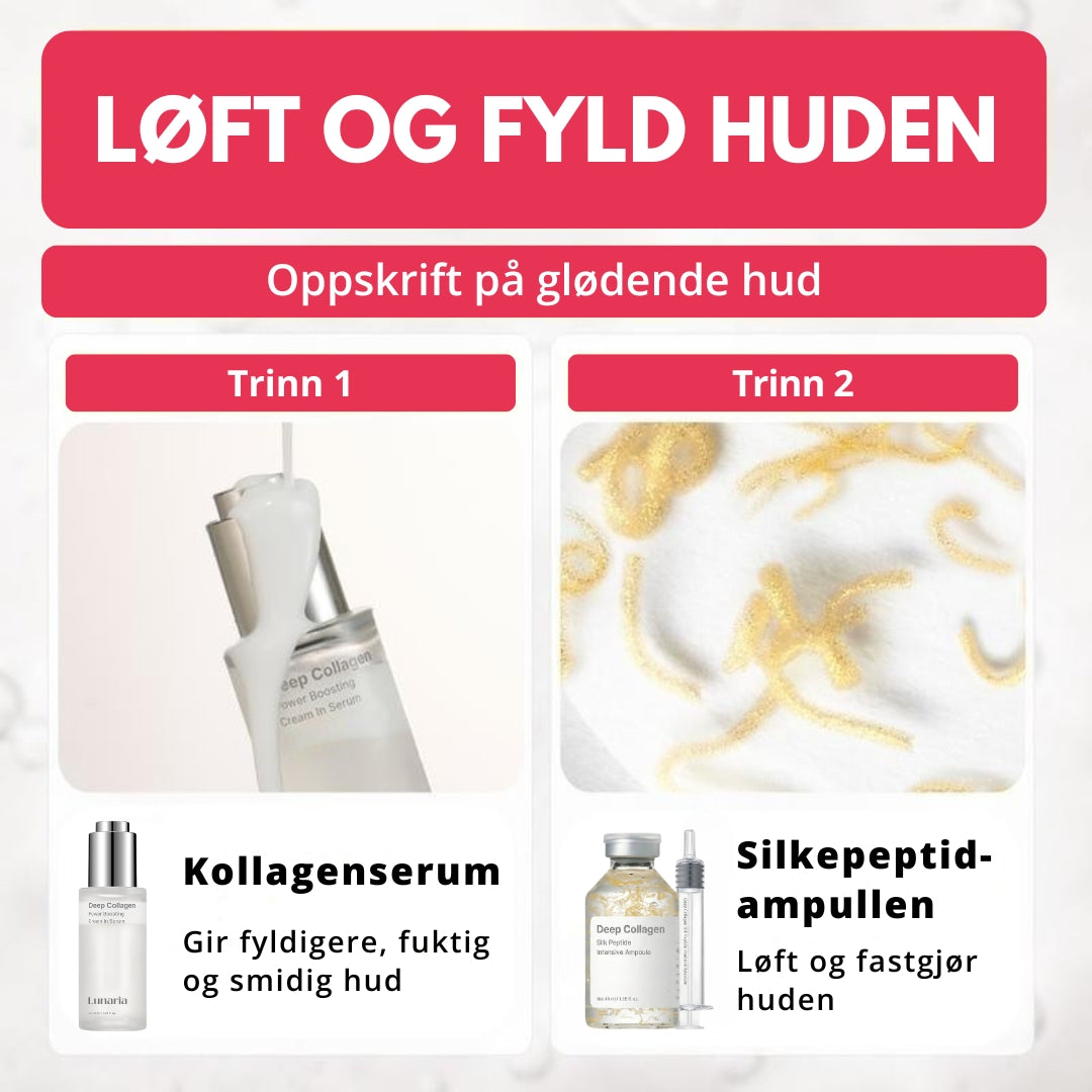 Lunaria Korean Silke-kollagen Peptid-løftesett