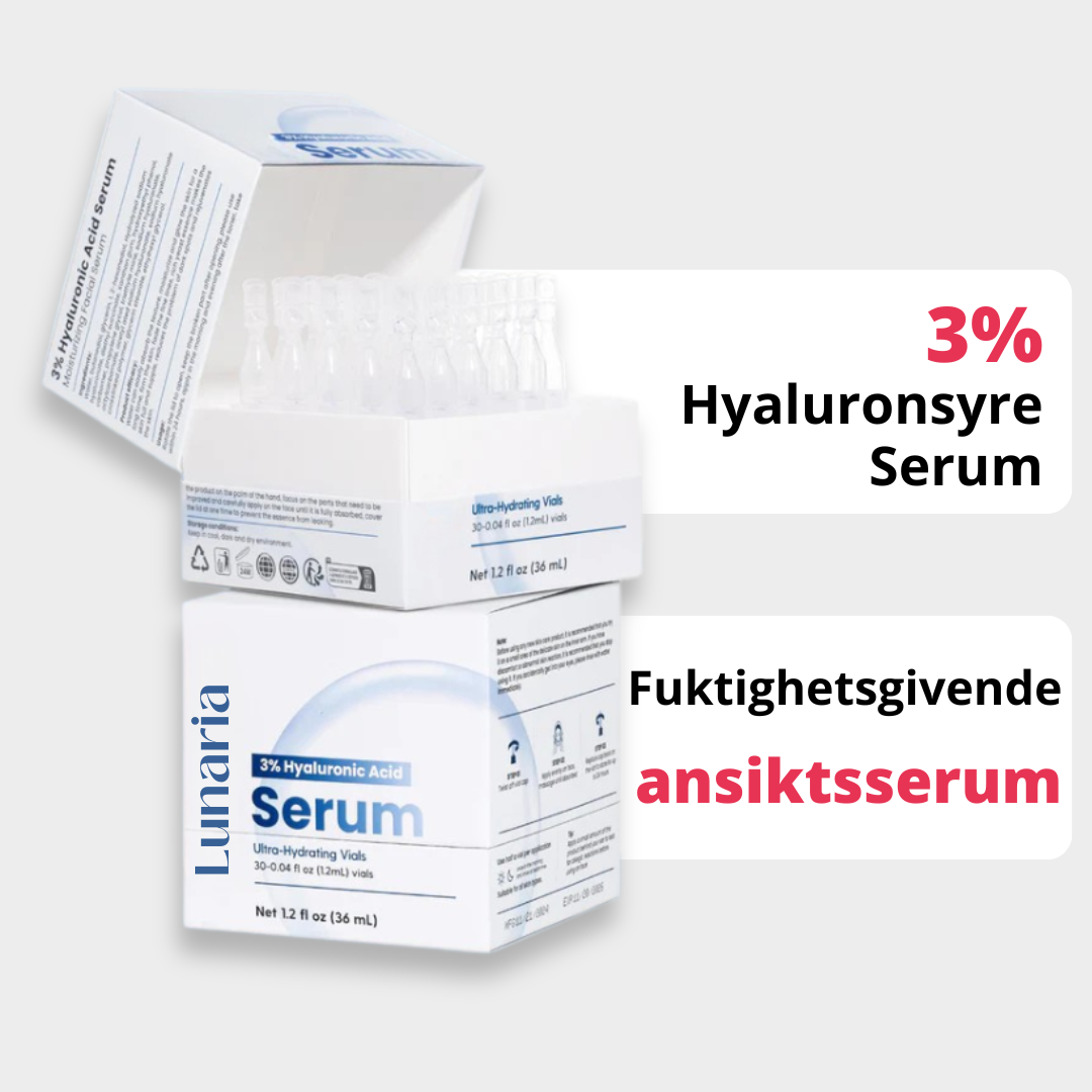 Lunaria 3 % Hyaluronsyreserum – Ultra Fuktgivende