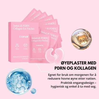 Lunaria InstaLøft PDRN & Kollagen Øyepatcher